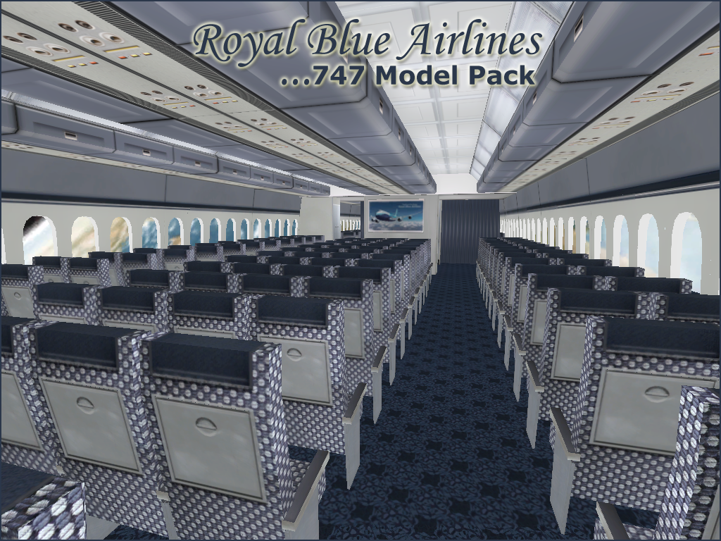 Royal Blue Airlines 747 Model Pack